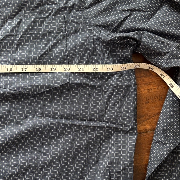 Chaps Navy Polka Dot Button-Down Shirt - Picture 7 of 7